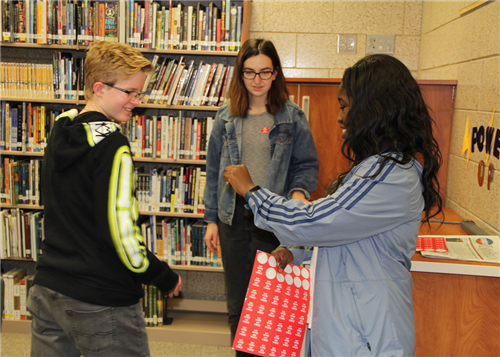 Youth service student leaders facilitate Students Vote 2018 at Andover High School 